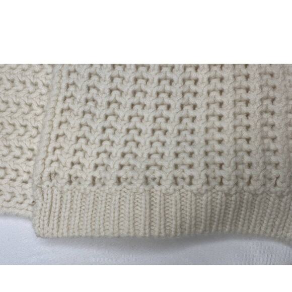 Lisa Yang 100% Cashmere Lima Scarf Chunky Knit Ivory Cream One Size NWT $335 - Picture 9 of 9